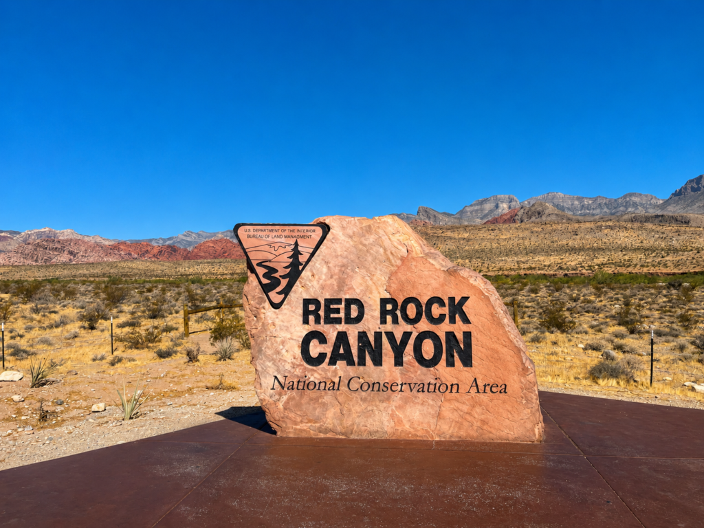 Red Rock Canyon National Conservation Area entrance near Las Vegas