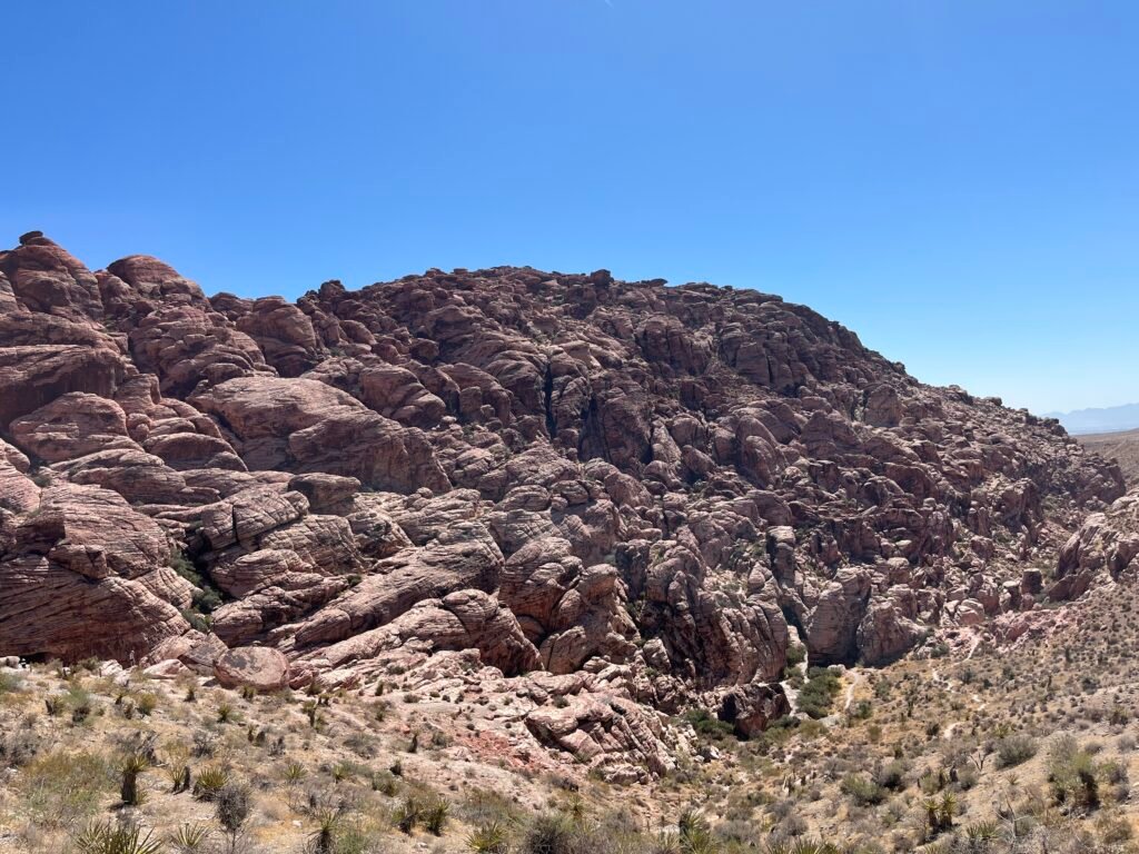 Red Rock Canyon의 붉은 암석 계곡 전경